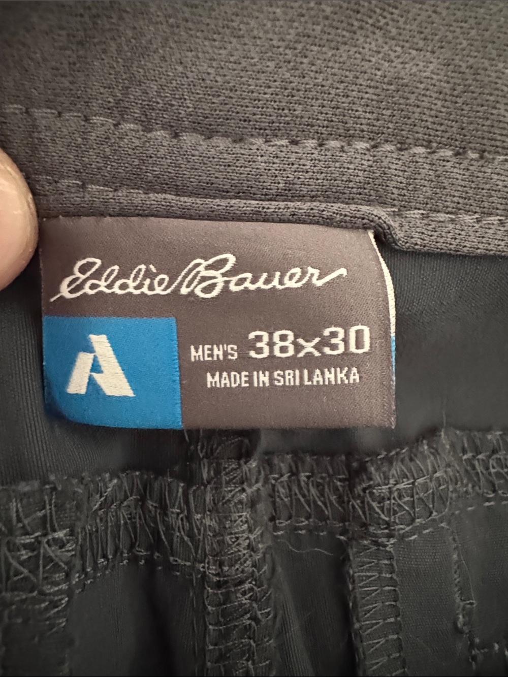 Eddie Bauer Dark blue/gray Outdoor Pants with Logo